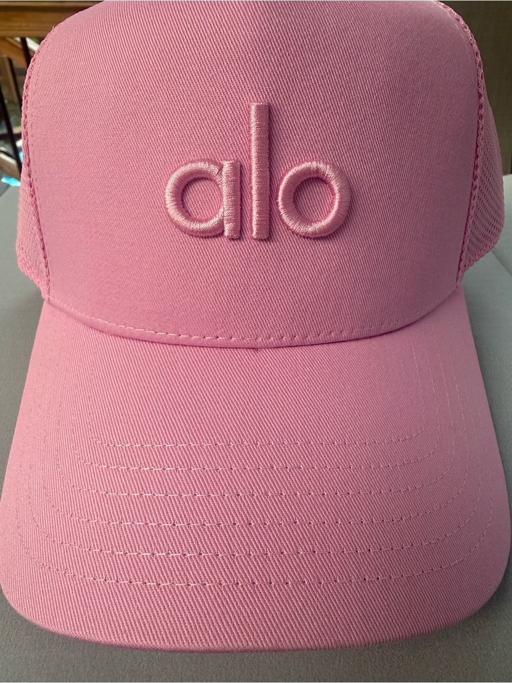 ALO Yoga Candy Heart Pink Trucker Hat. NWT. Super cute for summer! - Picture 3 of 7
